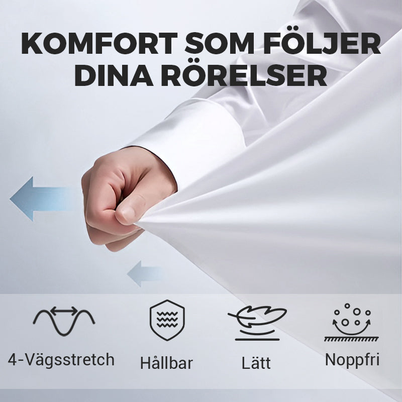 🎉NYHETER 2025✨Herrskjorta med BEHÖVER-INKE-STRYKAS®-teknologi