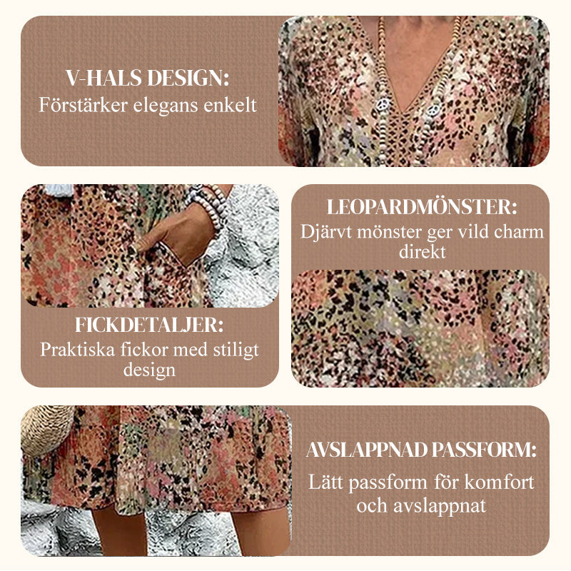 Safari Chic Leopard Klänning