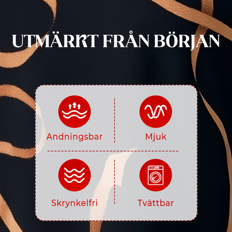 ⏰Begränsad tid 50% rabatt 🌸Flödande lång klänning med V-ringning och mönster (begränsad upplaga)