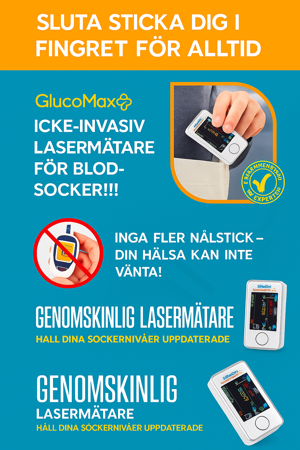 Siemens 3-i-1 Multifunktionell Blodglukosmätare – Puls, Glukos och Blodtryck + Gåva
