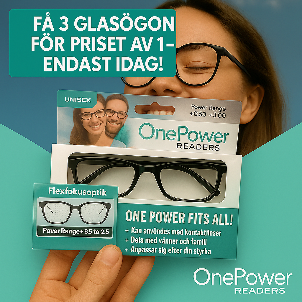 OnePower självjusterande glasögon – ta 3 för priset av 1