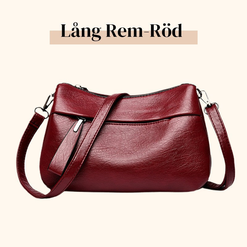 Trendig crossbody- och axelväska i PU-läder för kvinnor