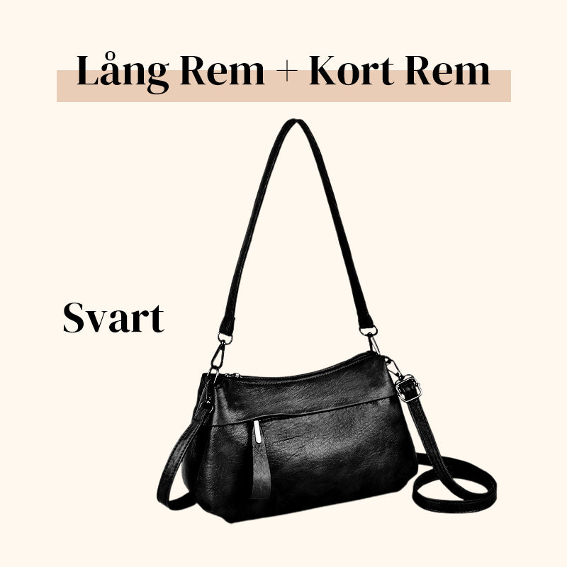 Trendig crossbody- och axelväska i PU-läder för kvinnor