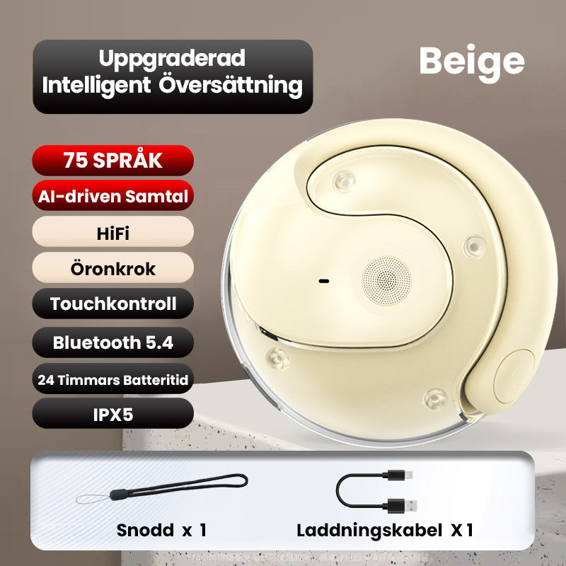 🎧Smart Trådlösa BT-Översättningshörlurar