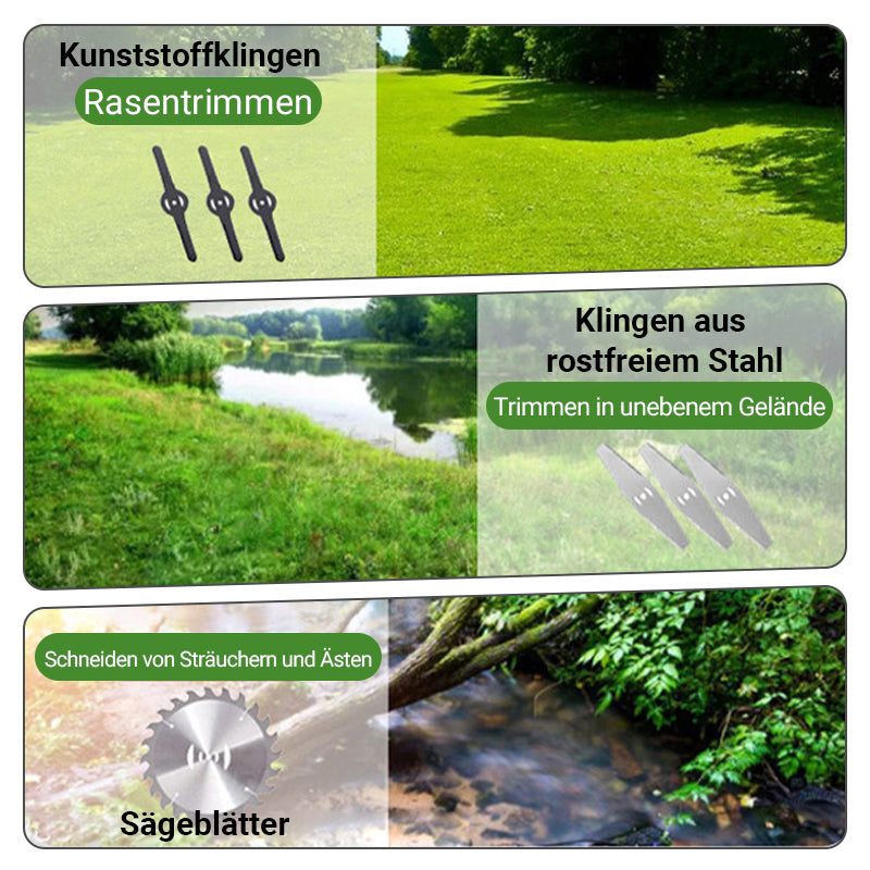 Begränsad tid 50 % rabatt - 1500 W bärbar grästrimmer