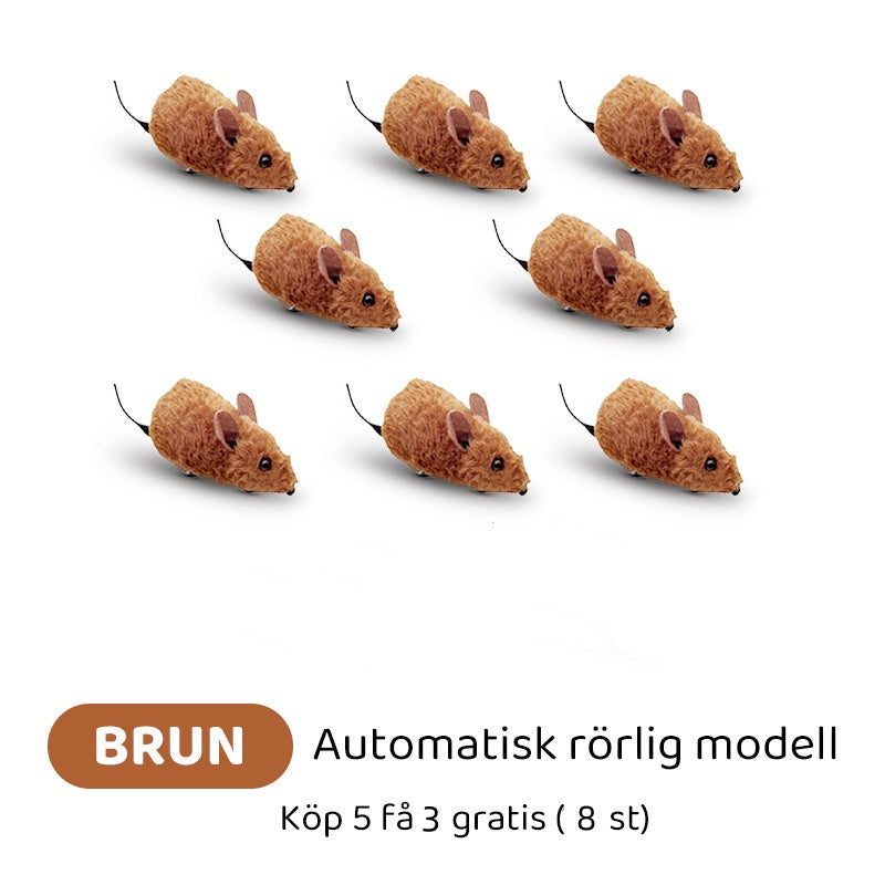 Interaktiva automatiska musleksaker med pipande ljud