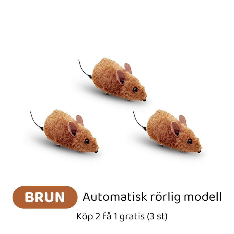 Interaktiva automatiska musleksaker med pipande ljud