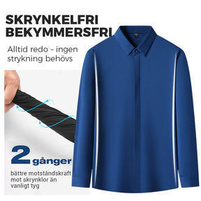 🎉NYHETER 2025✨Herrskjorta med BEHÖVER-INKE-STRYKAS®-teknologi