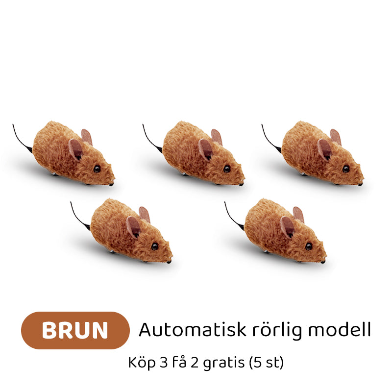 Interaktiva automatiska musleksaker med pipande ljud