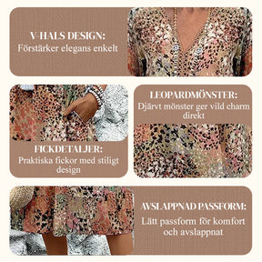 Safari Chic Leopard Klänning