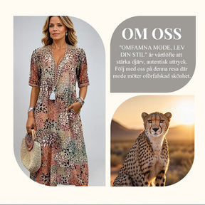 Safari Chic Leopard Klänning