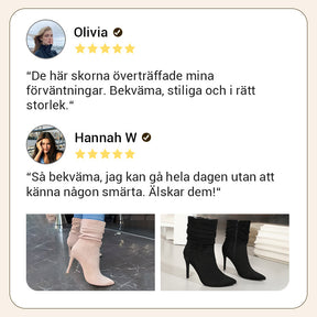 💖Limiterad försäljning 50% rabatt💖Stövlar med Hög Klack och Spetsig Tå