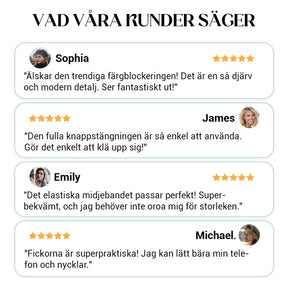 Helknäppt långskjorta och byxor med dragsko