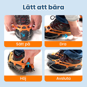 🔥Rekommendationer för utomhusbruk🔥 Halkfria Broddar för Utomhusskor och Stövlar