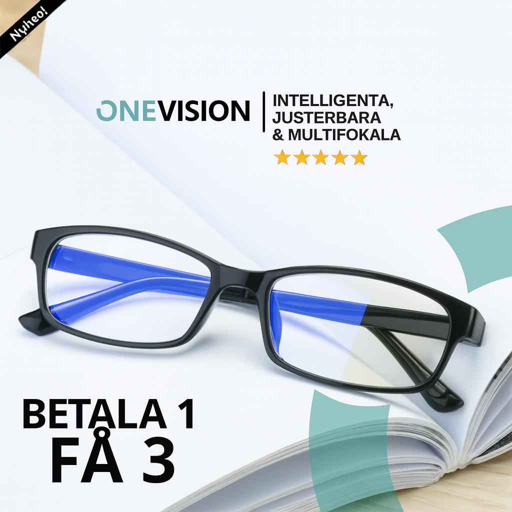 Smartglasögon med automatisk justering och multifokallinser – OneVision