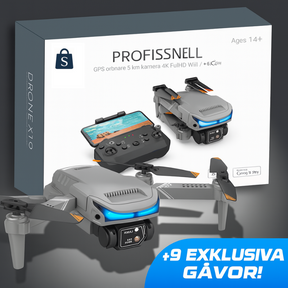 Professionell GPS-drönare 5 km Kamera 4K FullHD Wifi / XT9 (+GÅVOR)